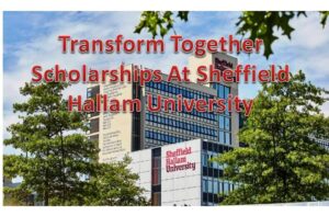 Transform Together International Scholarships At Sheffield Hallam University